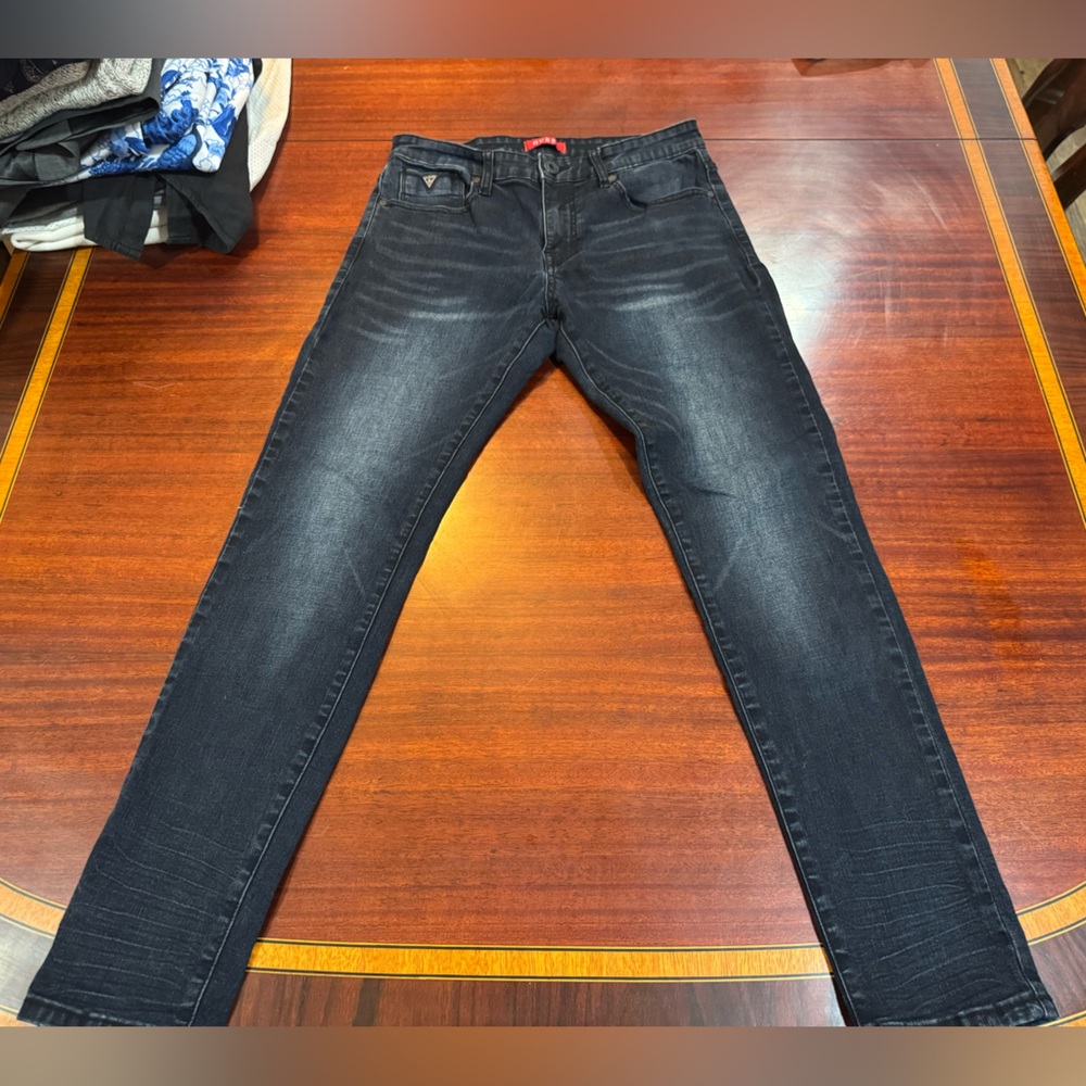 Guess Classic Black Skinny Jeans for Men